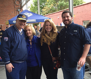 The Harpe Family at a tailgate